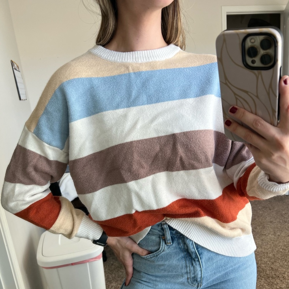 boutique striped sweater